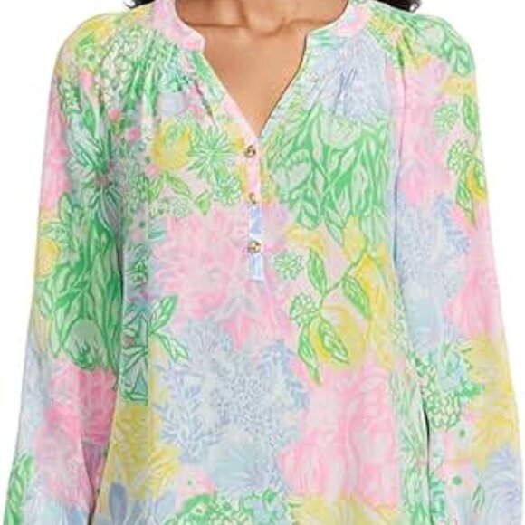 Lilly Pulitzer Elsa Top in Bright Multi - Picture 2 of 6